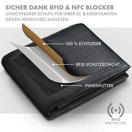 ROYALZ Detroit Geldbörse Herren Leder Geldbörse schwarz