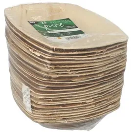 Papstar Schalen Palmblatt 350 ml 25 St. Natur Quadrato