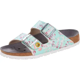 Birkenstock Arizona ESD Birko-Flor flower field mint schmal 40