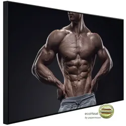 papermoon Infrarotheizung »EcoHeat - Fitness Mann«, Matt-Effekt - bunt