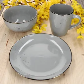 Mambocat Lucca Frühstücksset 18-tlg. grau