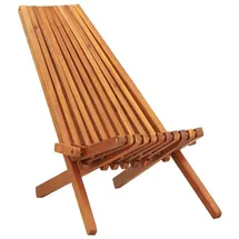 vidaXL Gartenliegestuhl Klappbar 1 St.  braun