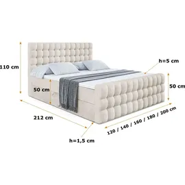 altdecor VIONE-Z 180 x 200 cm H4 Beige