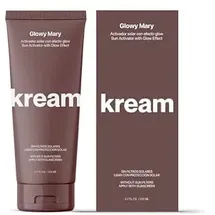 kream - daily tan & fun KREAM Glowy Mary Bräunungsbeschleunigungscreme mit Glow-Effekt, intensive Feuchtigkeit und Bräunungsverstärker, 200 ml