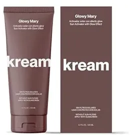 kream - daily tan & fun KREAM Glowy Mary Bräunungsbeschleunigungscreme mit Glow-Effekt, intensive Feuchtigkeit und Bräunungsverstärker, 200 ml