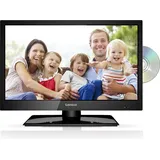 Lenco DVL-1962BK - 19 Zoll (47cm) HD-LED Fernseher mit integriertem DVD-Player - Triple Tuner (DVB-T/T2/S2/C) - 12 Volt Zubehör - Schwarz - Schwarz