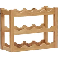 vidaXL Weinregal 47 x 21 x 36 cm Braun