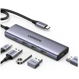 UGREEN 5-in-1 USB-C to HDMI/3*USB 3.0/PD