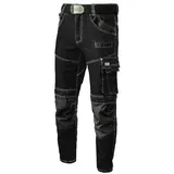 ART.MAS Jeans-Stretch-Arbeitshose Schwarz S
