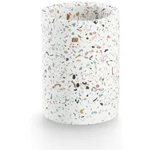 Zeller Zahnputzbecher Terrazzo Weiß