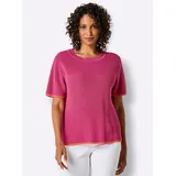 Creation L Premium Lyocell-Baumwoll-Pullover Fuchsia 46