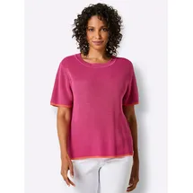 Creation L Premium Lyocell-Baumwoll-Pullover Fuchsia 46