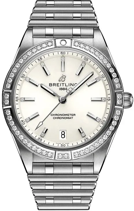 Breitling Damenuhr Chronomat Automatic 36 A10380591A1A1 - silber