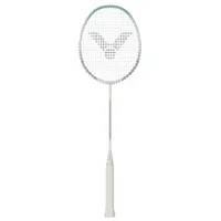 Victor Badmintonschläger Auraspeed 9 R (ausgewogen/flexibel) weiss/grün - besaitet -