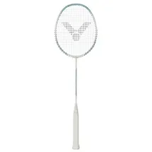 Victor Badmintonschläger Auraspeed 9 R (ausgewogen/flexibel) weiss/grün - besaitet -
