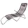 Buri Sonnenliege 200 x 70 x 30 cm Grau