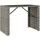 vidaXL Bartisch mit Glasplatte 145 x 80 x 110 cm Grau