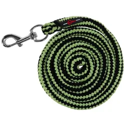 Führstrick Hippo - Pferde-Strick, Pferde-Anbindestrick, Karabinerhaken, anthrazit/hellgrün