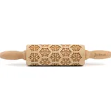 Folkroll 3D-Motiv-Teigrolle 23 cm Schneeflocken