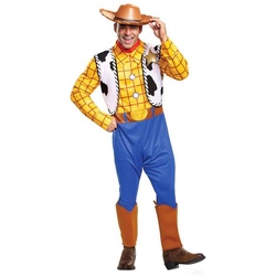 Smiffys Kostüm Toy Story 4 Woody Kostüm, Der gute Cowboy aus den Pixar-Animationsfilmen gelb XXL