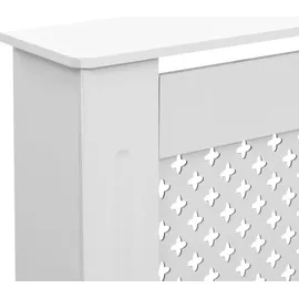 vidaXL Heizkörperabdeckung Weiß 152x19x81,5 cm MDF