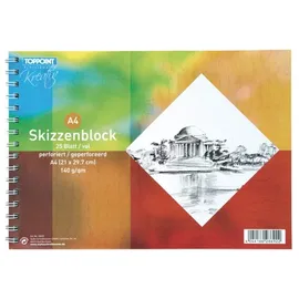 Toppoint Skizzenblock 6 St. 25 Blatt 140 g
