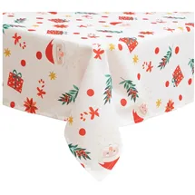 Atmosphera Créateur d'intérieur Tischdecke Fleckabweisend Weihnachtsmotiv 1-tlg  weiß