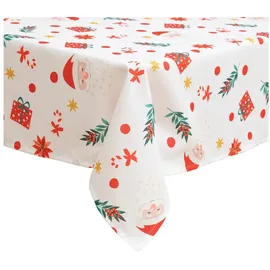 Atmosphera Créateur d'intérieur Tischdecke Fleckabweisend Weihnachtsmotiv 1-tlg  weiß