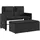 vidaXL Gartenbank 115 x 58 x 34 cm Schwarz
