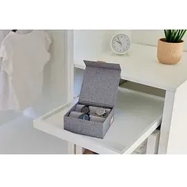 LOVE !T STORE !T Uhrenbox 16,5 x 16,5 x 7 cm 6-tlg. grau