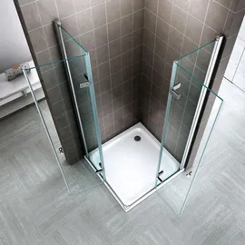 iflair i-flair Eckdusche mit Falttür rechts 105 x 120 cm Klarglas 6 mm DK99