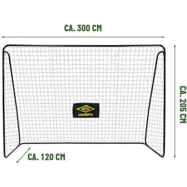 Umbro Fußballtor Weiß 300 x 205 x 120 cm