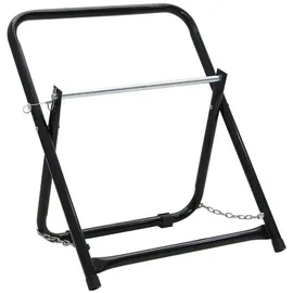 vidaXL Schlauchwagen 48 cm 45 kg schwarz