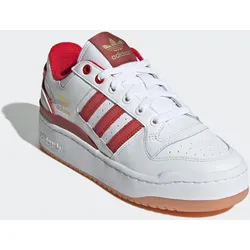 Sneaker ADIDAS ORIGINALS "FORUM BOLD", Gr. 40, cloud weiß, better scarlet, preloved ruby, Synthetik, Leder, sportlich, Schuhe
