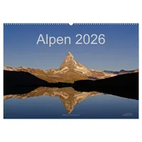 Calvendo Alpen (Wandkalender 2026 DIN A2 quer), CALVENDO Monatskalender: