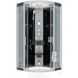 AcquaVapore Dampfdusche Duschkabine Sauna Dusche D58-13t2 90x90 cm ohne 2k Scheiben Versiegelung