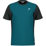Head Racket Slice Kurzarm-t-shirt - Teal - 140 cm