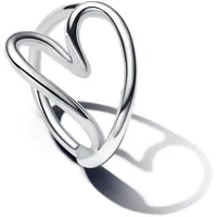 Pandora 193288C00 Damen-Ring Herz Silber, 56/17,8