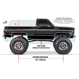 TRAXXAS RC-Auto Chevy K10 High-Trail 4CH RTR schwarz (SFJ2025)