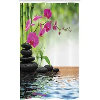 ABAKUHAUS Duschvorhang 120 x 180 cm grün