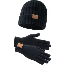Lonsdale Unisex Mütze und Handschuh Set DEAZLEY