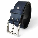 Fronhofer Herrengürtel Leder 4 cm breit Blau 115 cm