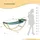 SoBuy Kinderschaukelstuhl Bunt 120 x 36 x 46 cm Holz natur