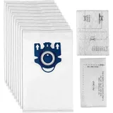 10 Ersatzbeutel mit 2 Filtern für Miele HyClean 3D Efficiency GN Classic C1 Complete C2 C3 S2000 S5000 S8000 Series Staubsauger – 9917730