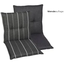 GO-DE Sesselauflage 100 x 50 x 48 cm grau 2 St.