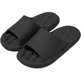 Generisch 2026 Badelatschen Herren Badepantoffel mit gepolsterter Sohle bequemer Freizeitpantoffel für (Black 47) - 47 EU