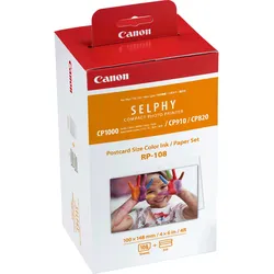 RP-108 Set mit Tinte und Papier Postkartenformat originale Druckerpatronen