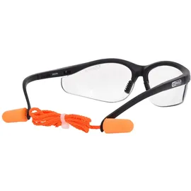 KS Tools Schutzbrille-transparent, mit Ohrstöpsel 310.0176