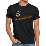 style3 T-Shirt Deutschland WM 2026 trikot fahne fan-artikel weltmeister europa EM schwarz 4XL