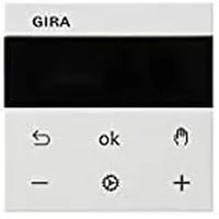 Gira Temperaturregler S3000 RTR BT System 55 Reinweiß